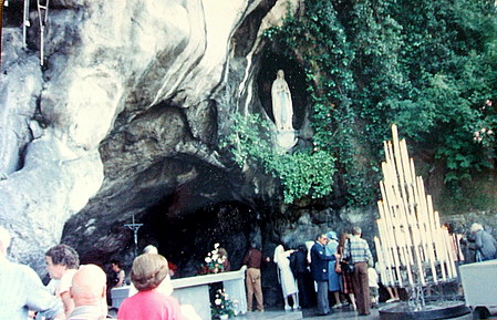 grotto in Lourdes, France