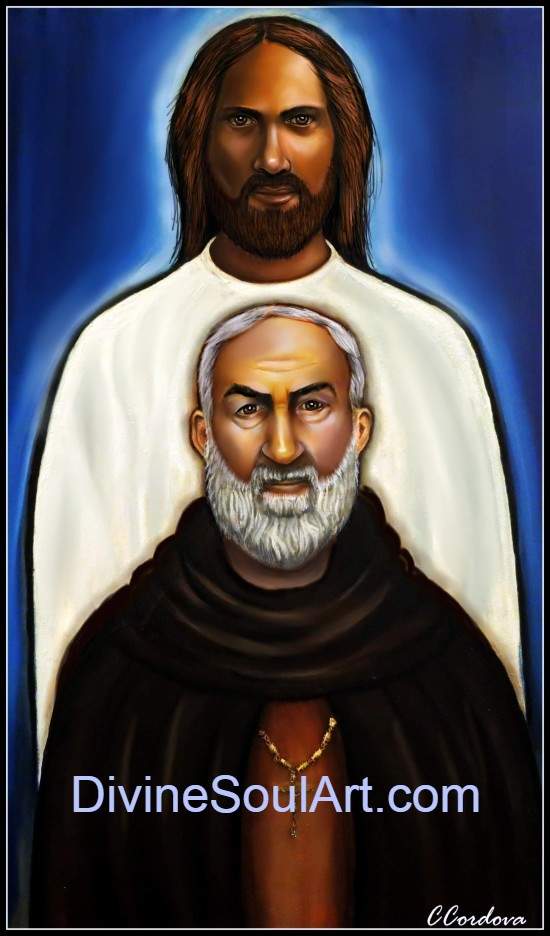 Jesus and Padre Pio
