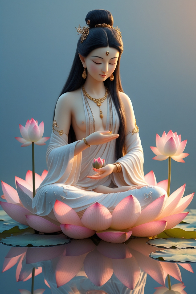 quan yin lotus flower