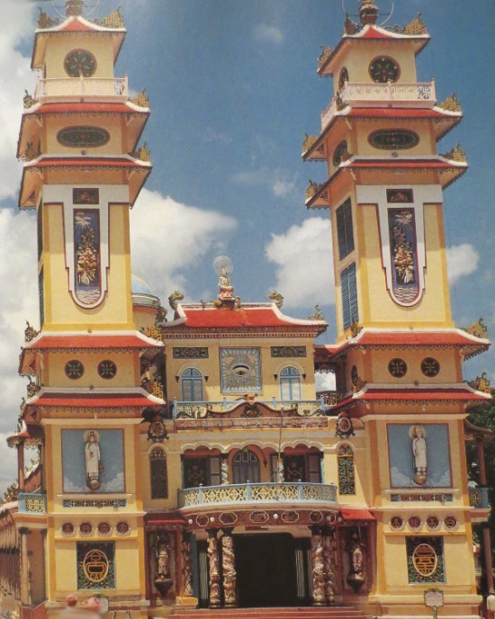 Caodaism temple in Viet Nam