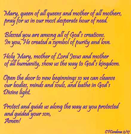 MARY PRAYER