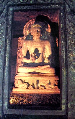 Statue of Buddha inside Ajanta Cave