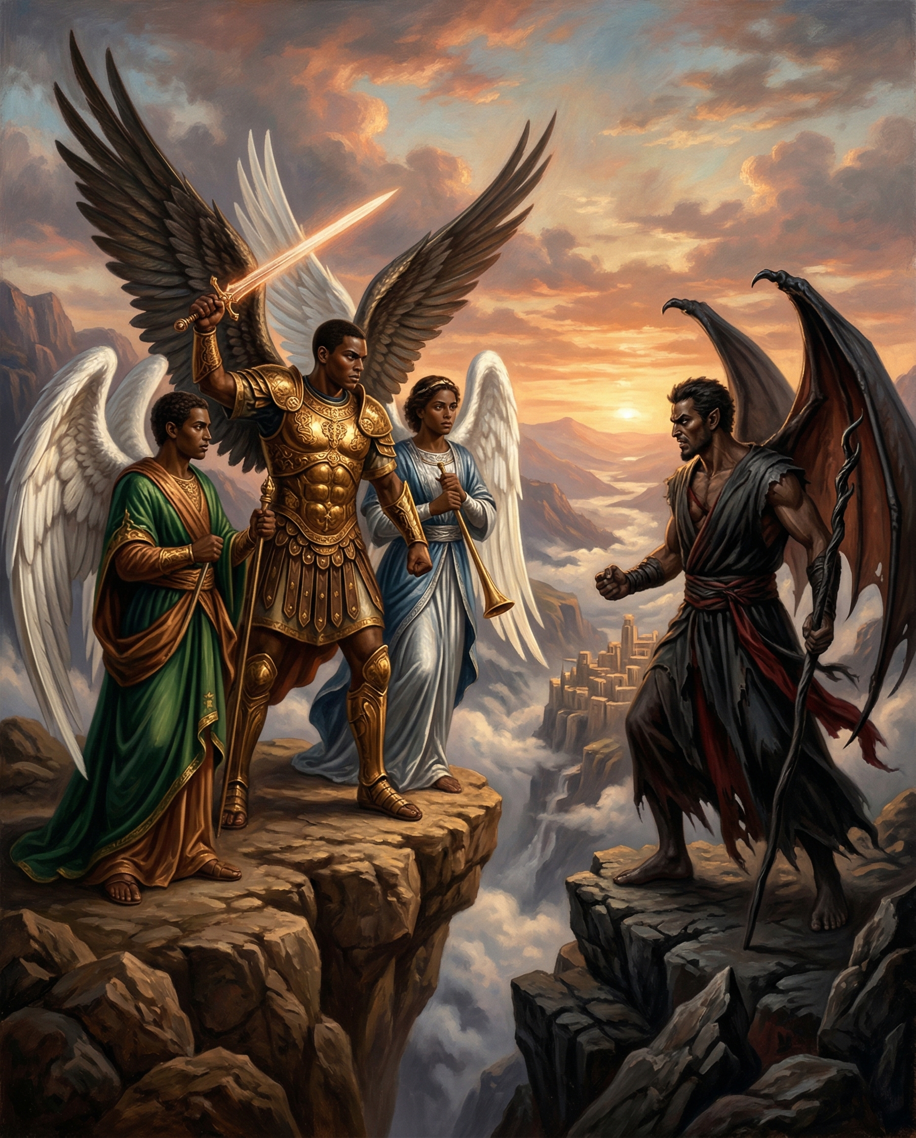 archangels and satan