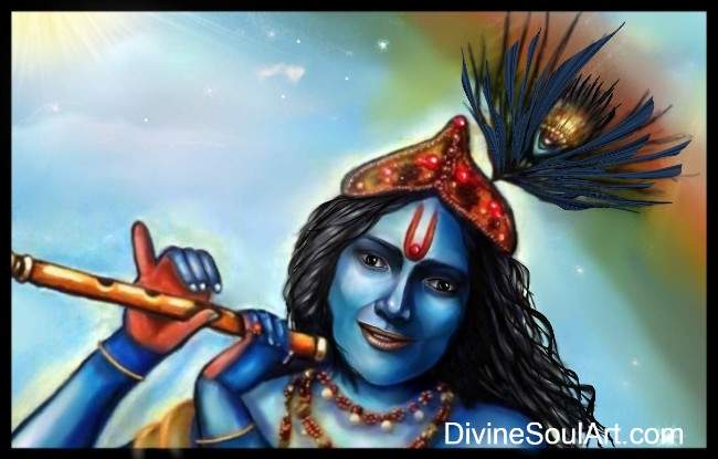 Krishna with flute